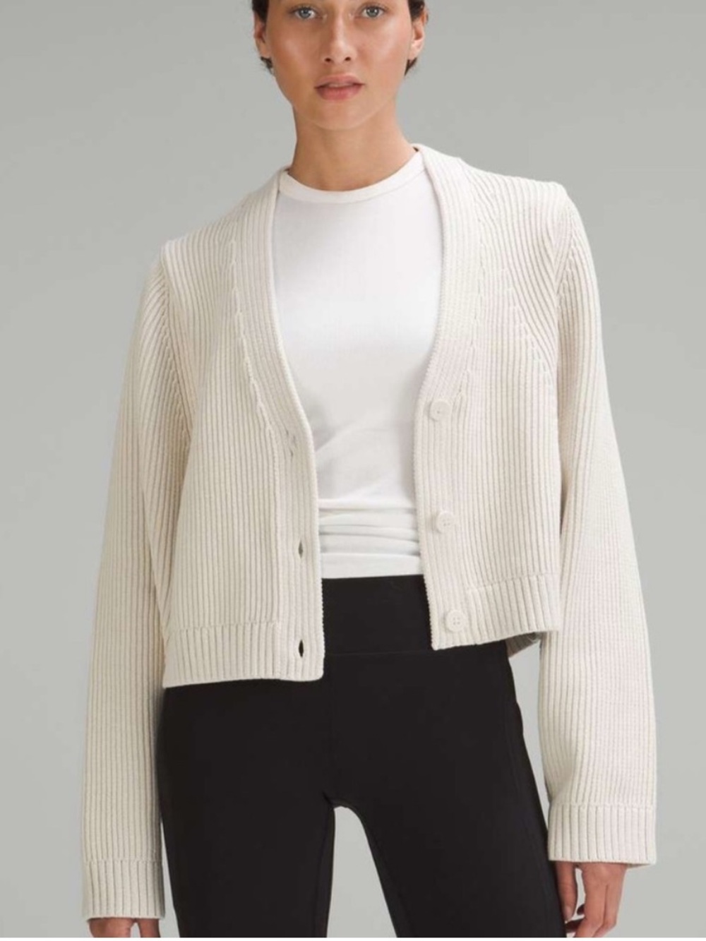 Lululemon XL Cotton Blend Cream Sweater